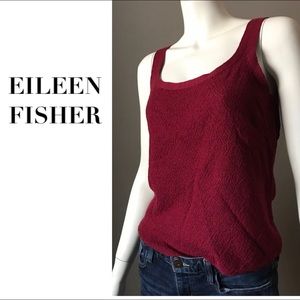 EILEEN FISHER PETITE SMALL WOOL SLEEVELESS TANK